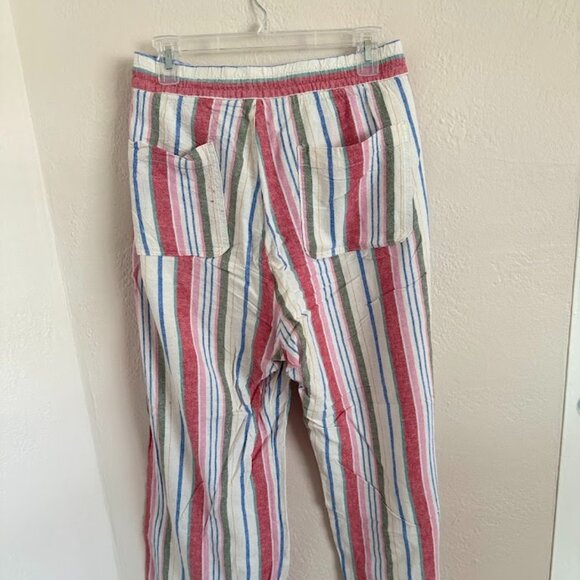 Old Navy Multi-Colored Wide Leg Linen Pants – Size XL (Gently Used, Good Conditi - Picture 2 of 4